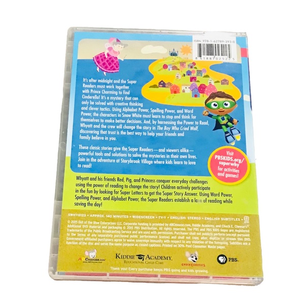 PBS Kids Super Why: Cinderella & Other Fairytale Adventures DVD - Picture 3 of 3